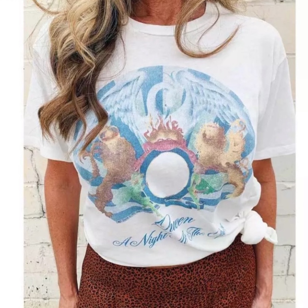 SOLD OUT Queen A Night At The Opera Band Graphic Tee - Picture 2 of 6